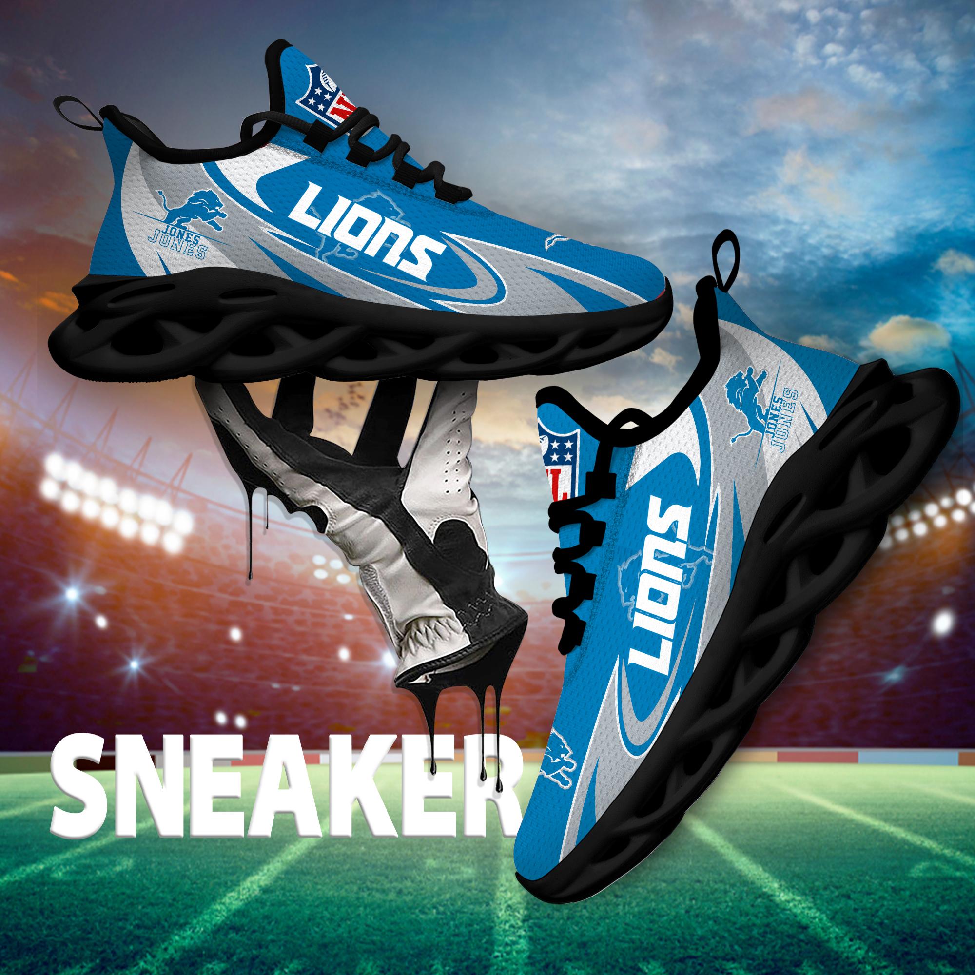 Ideafootwear Detroit Lions Max Soul Shoes Sneakers For Men And Women
