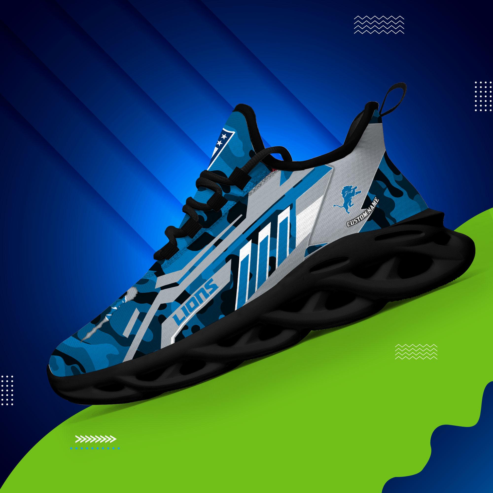 Ideafootwear Detroit Lions Max Soul Shoes Sneakers For Men And Women