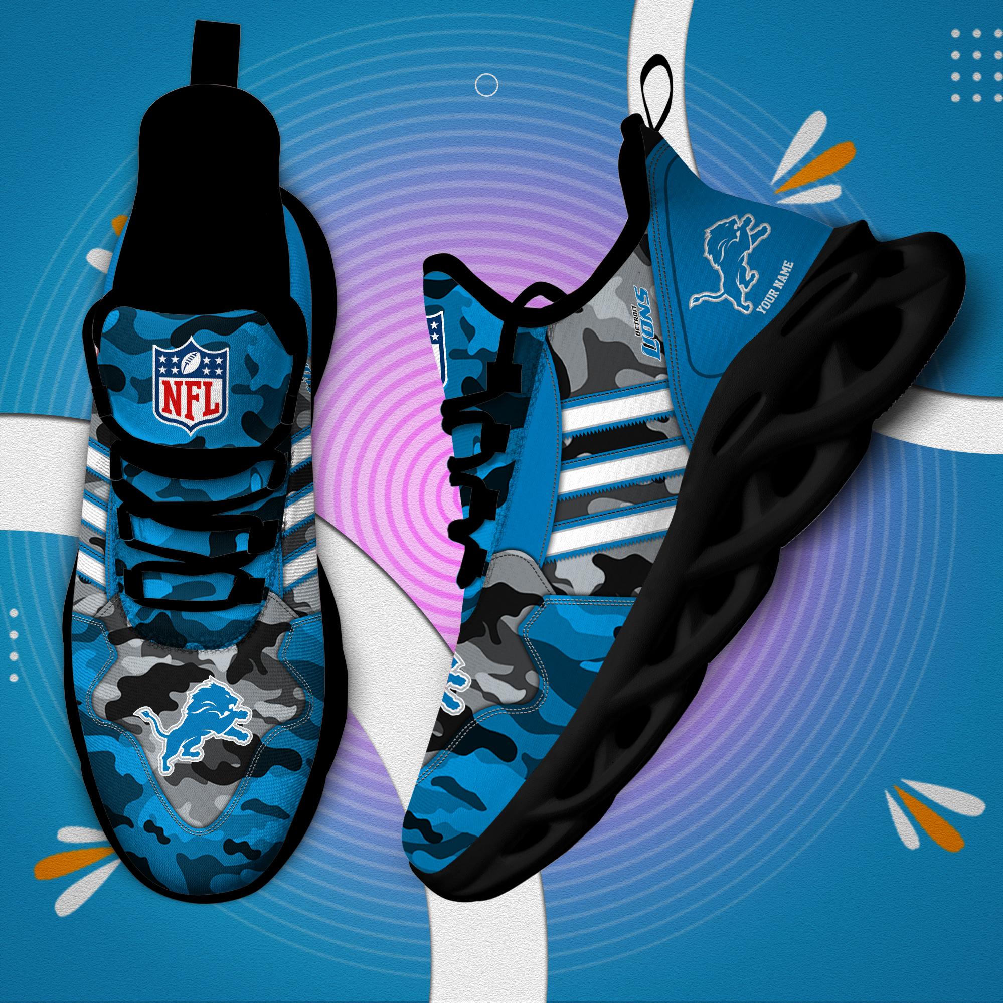 Ideafootwear Detroit Lions Max Soul Shoes Sneakers For Men And Women