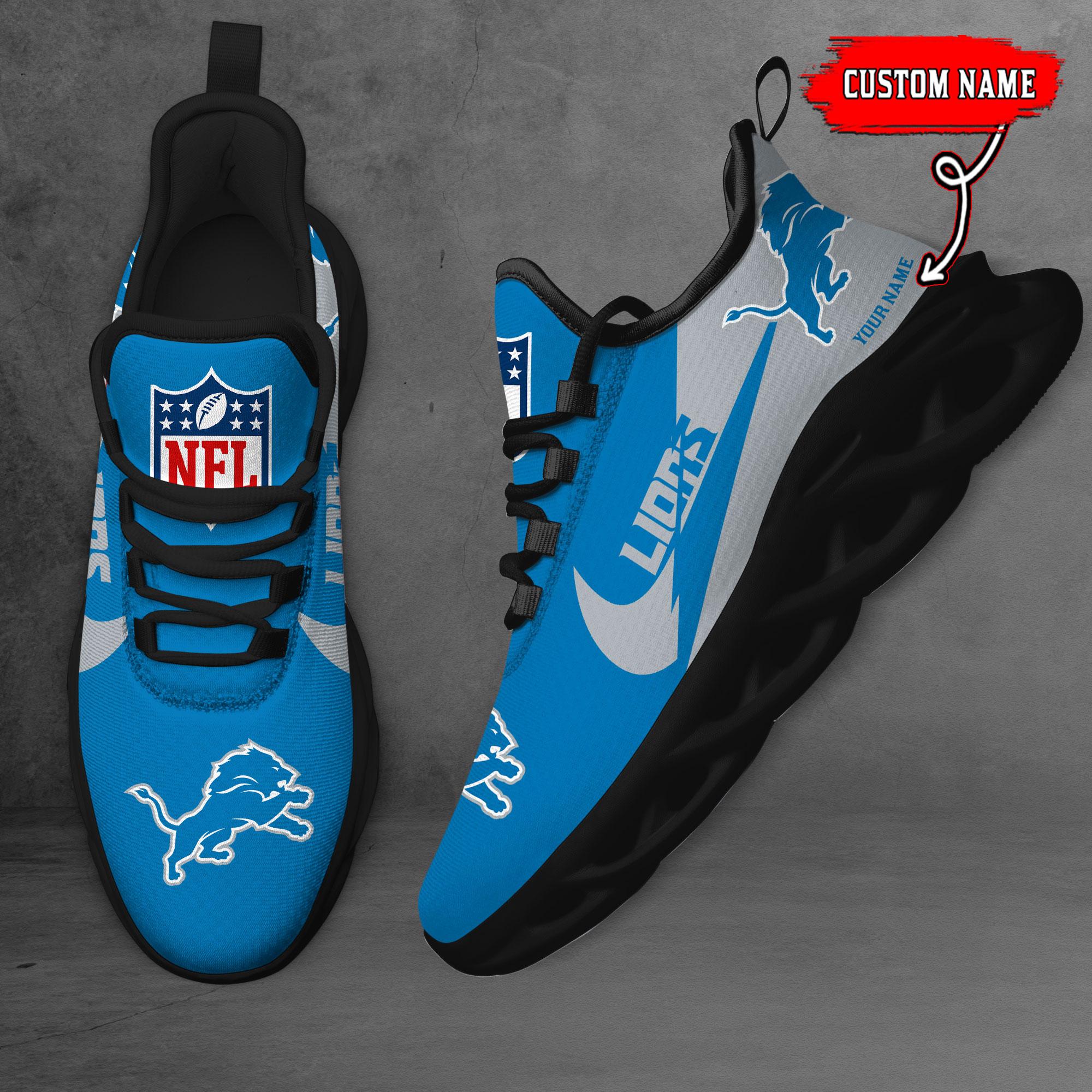 Ideafootwear Detroit Lions Max Soul Shoes Sneakers For Men And Women