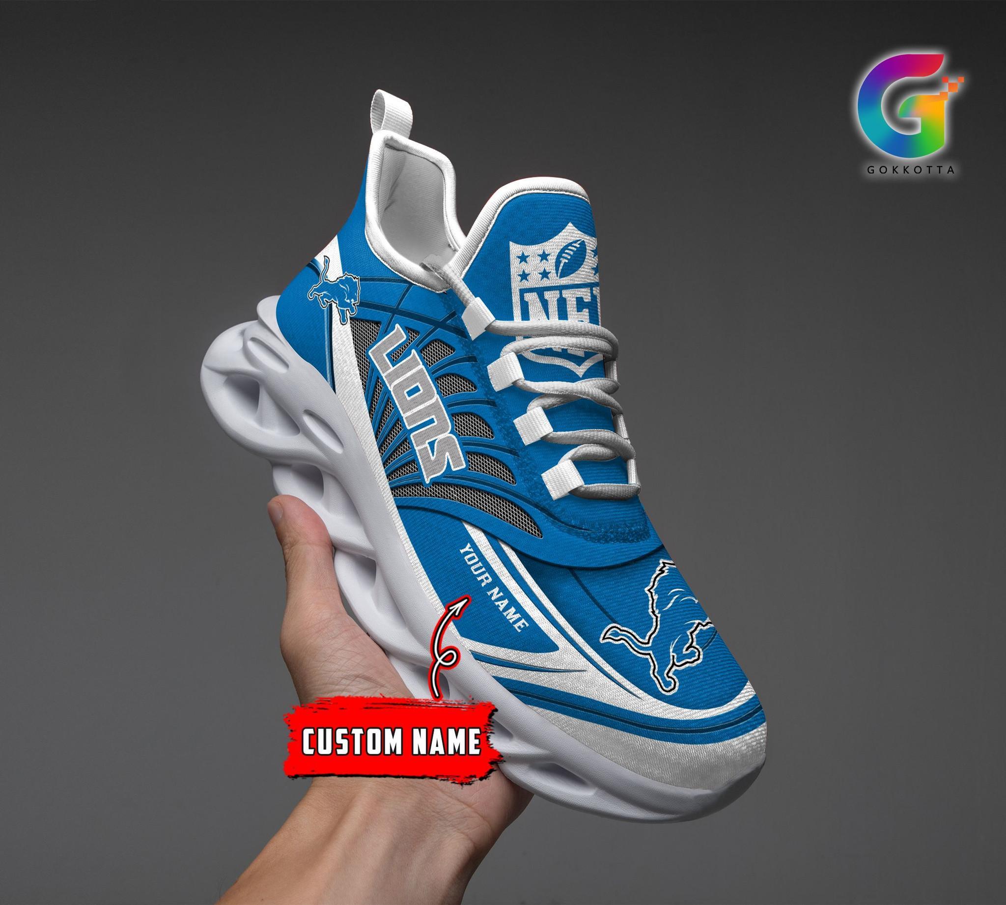 Ideafootwear Detroit Lions Max Soul Shoes Sneakers For Men And Women