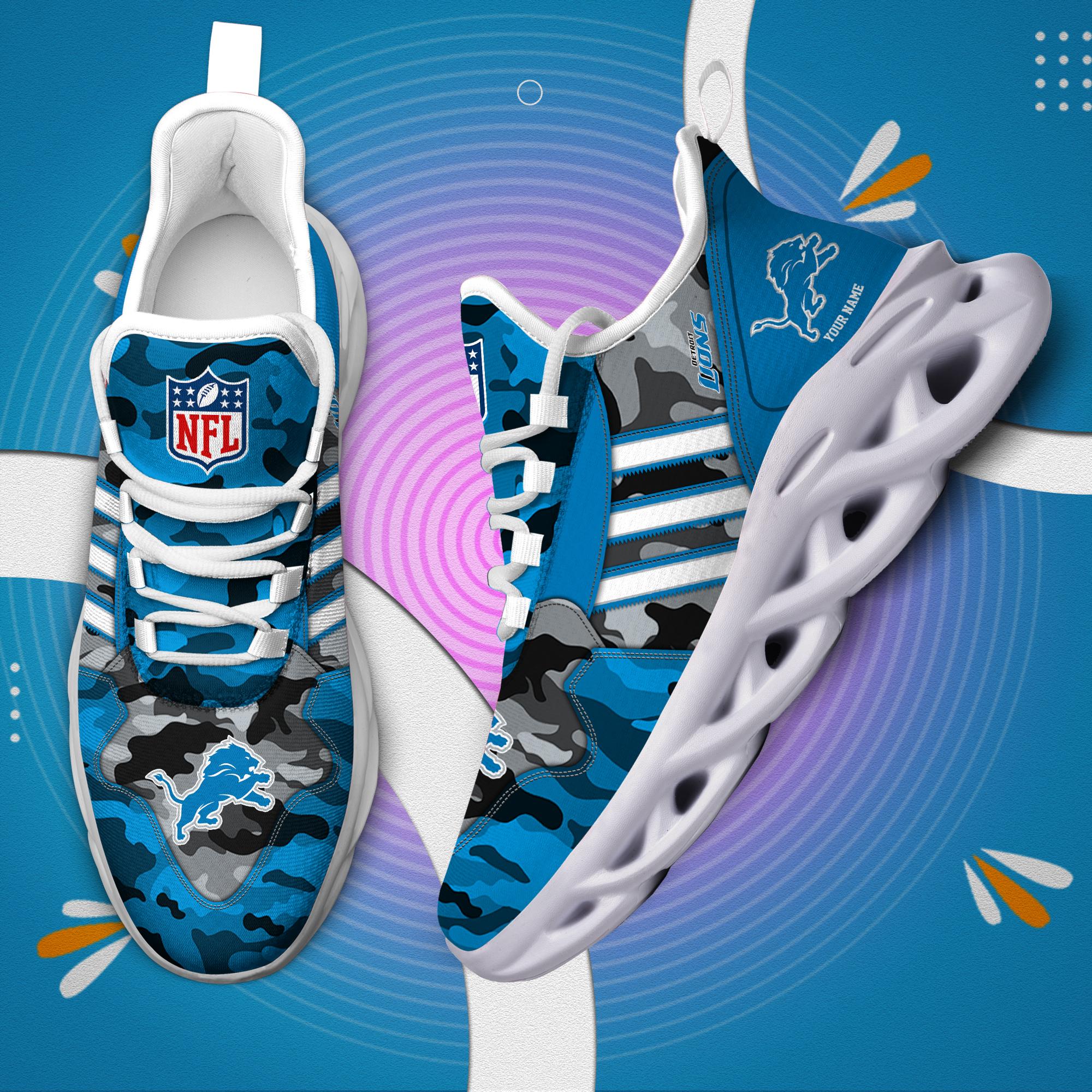 Ideafootwear Detroit Lions Max Soul Shoes Sneakers For Men And Women