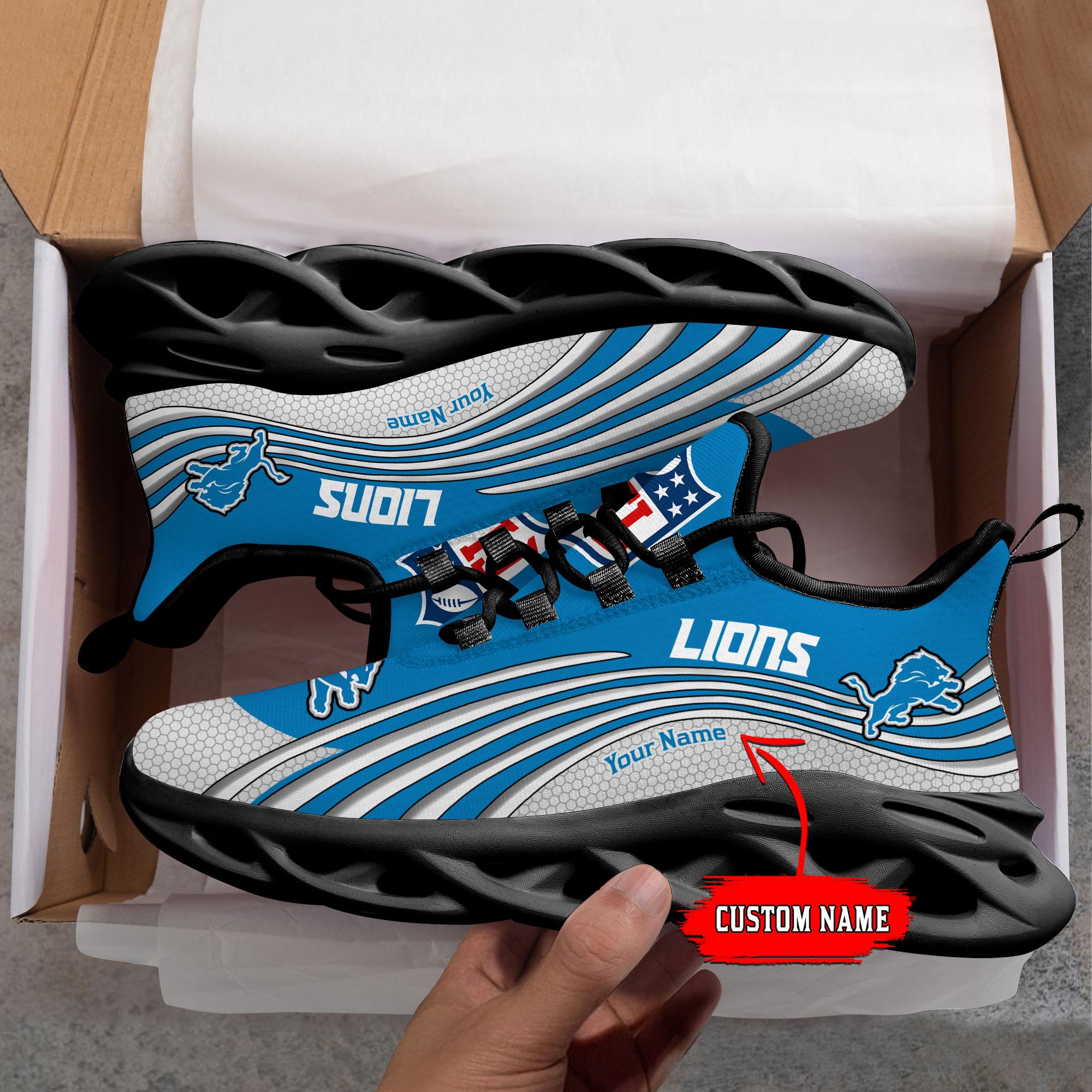 Ideafootwear Detroit Lions Max Soul Shoes Sneakers For Men And Women