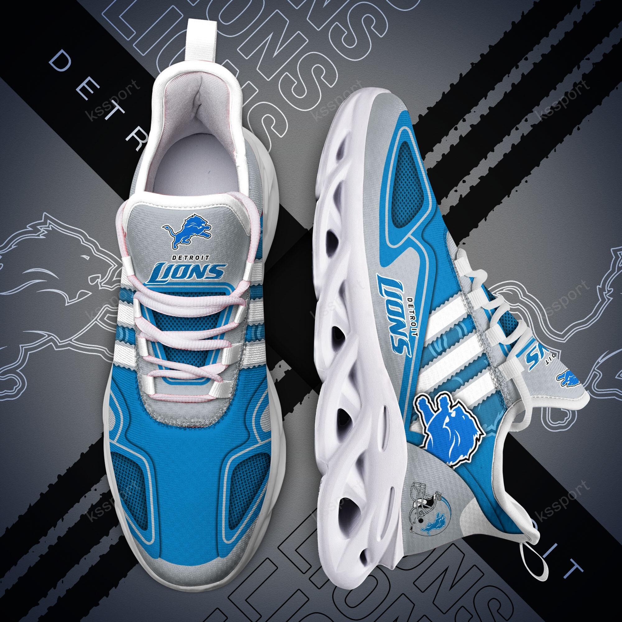 Ideafootwear Detroit Lions Max Soul Shoes Sneakers For Men And Women