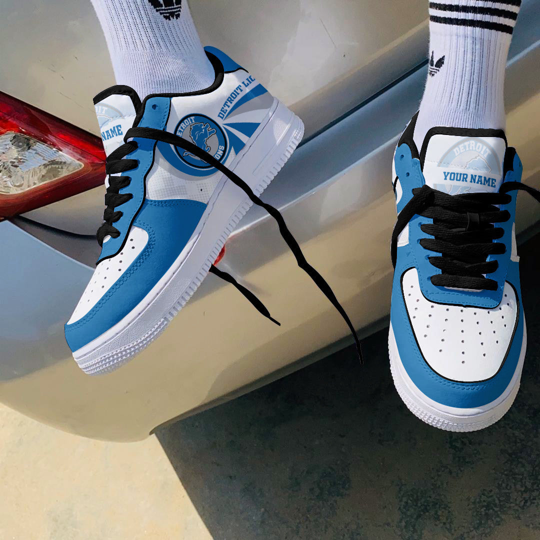 Ideafootwear Detroit Lions NFL Air Low-Top Sneakers Shoes For Men And Women