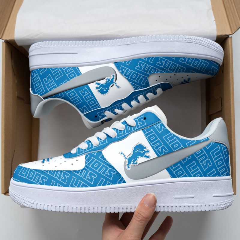 Ideafootwear Detroit Lions NFL Air Low-Top Sneakers Shoes For Men And Women