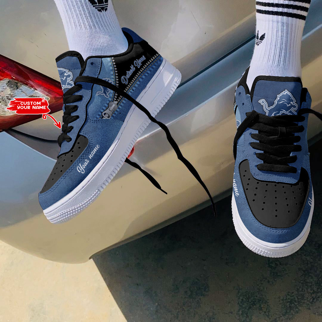 Ideafootwear Detroit Lions NFL Air Low-Top Sneakers Shoes For Men And Women