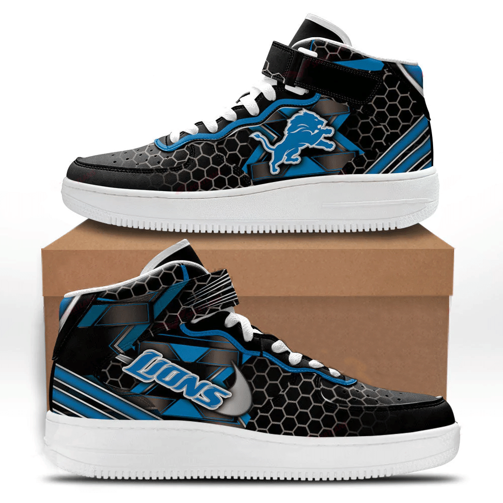 Ideafootwear Detroit Lions NFL Air Low-Top Sneakers Shoes For Men And Women