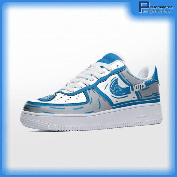 Ideafootwear Detroit Lions NFL Air Low-Top Sneakers Shoes For Men And Women