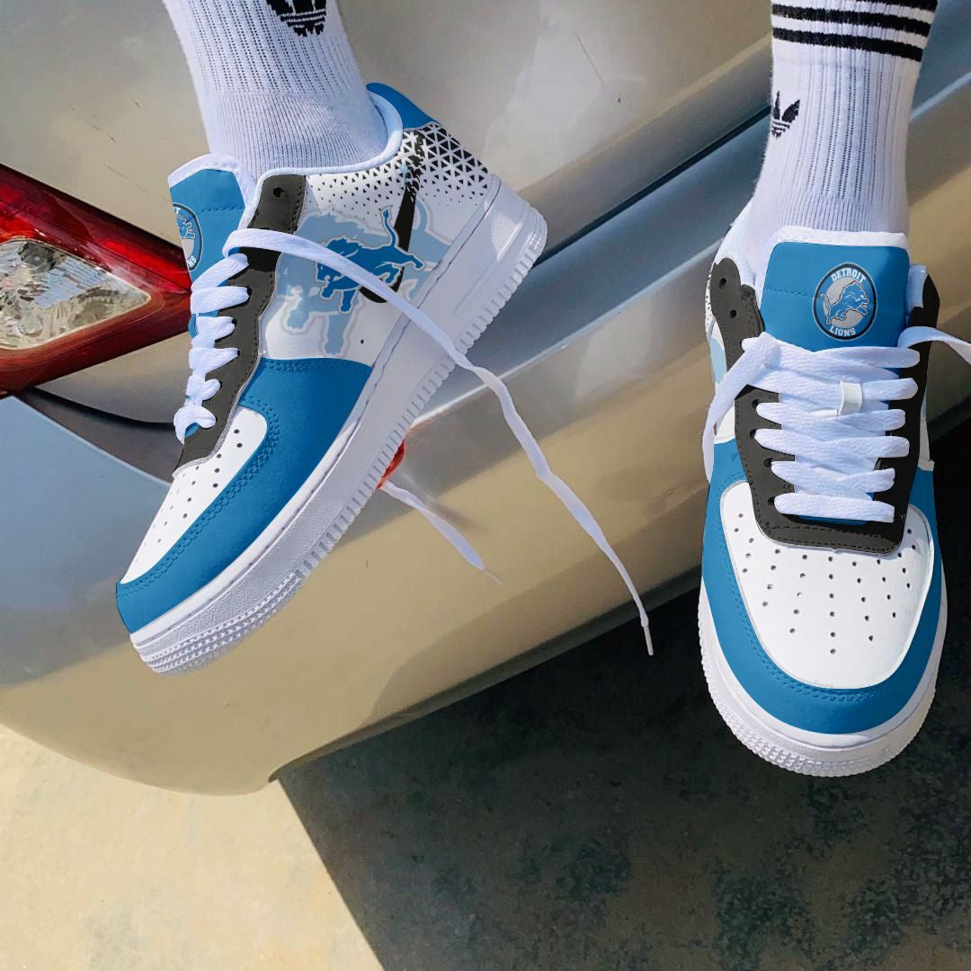 Ideafootwear Detroit Lions NFL Air Low-Top Sneakers Shoes For Men And Women