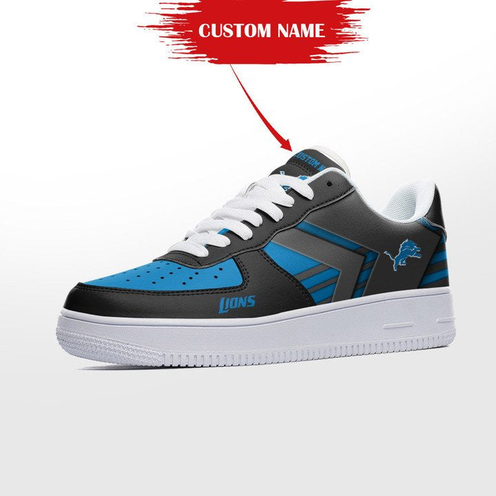 Ideafootwear Detroit Lions NFL Air Low-Top Sneakers Shoes For Men And Women