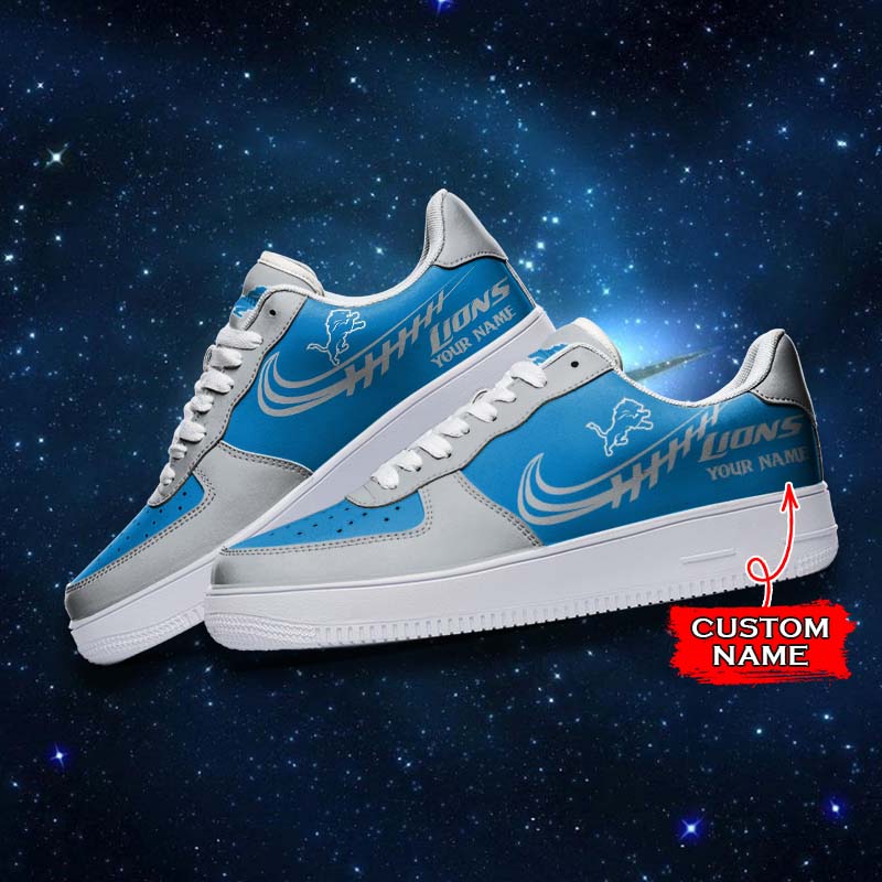 Ideafootwear Detroit Lions NFL Air Low-Top Sneakers Shoes For Men And Women