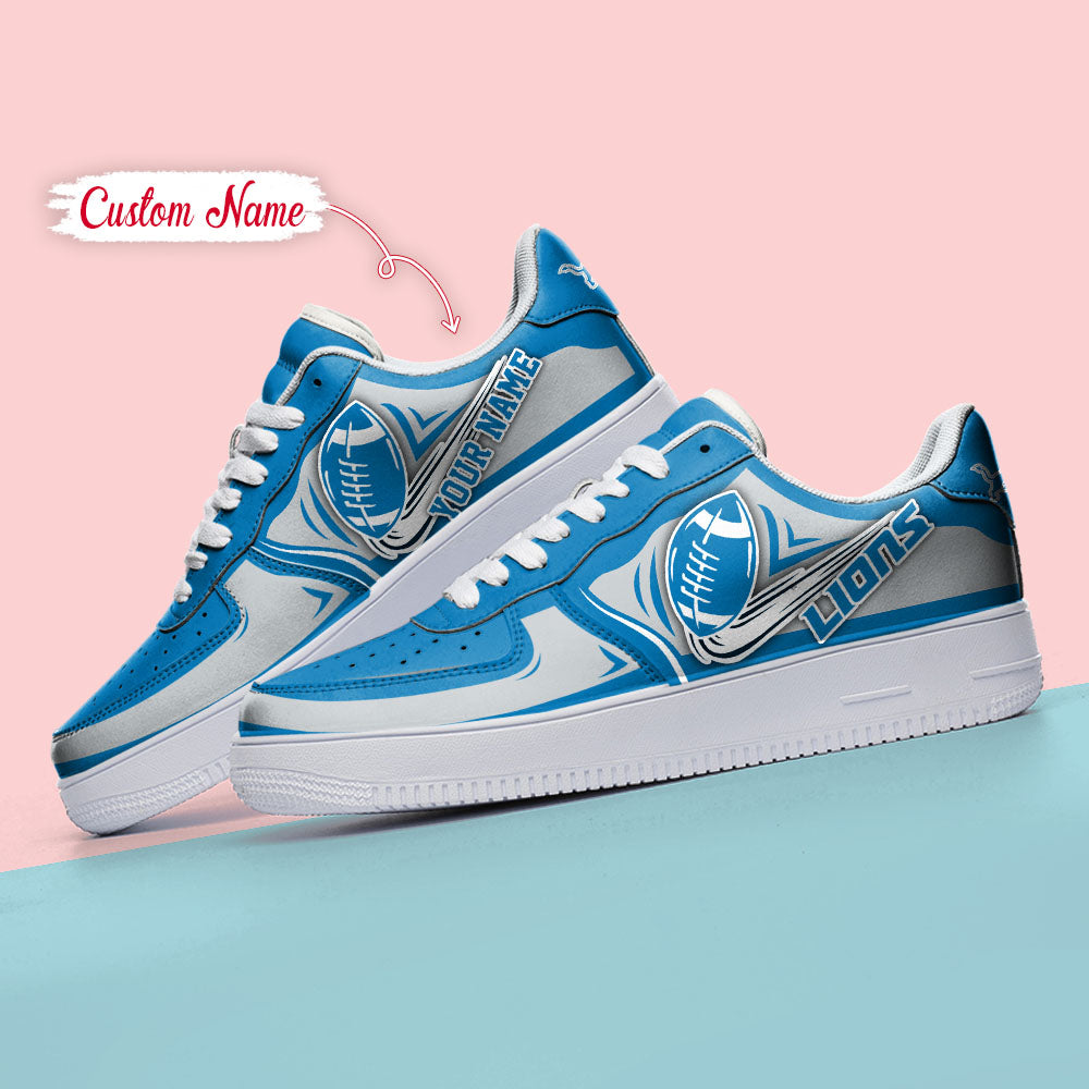 Ideafootwear Detroit Lions NFL Air Low-Top Sneakers Shoes For Men And Women