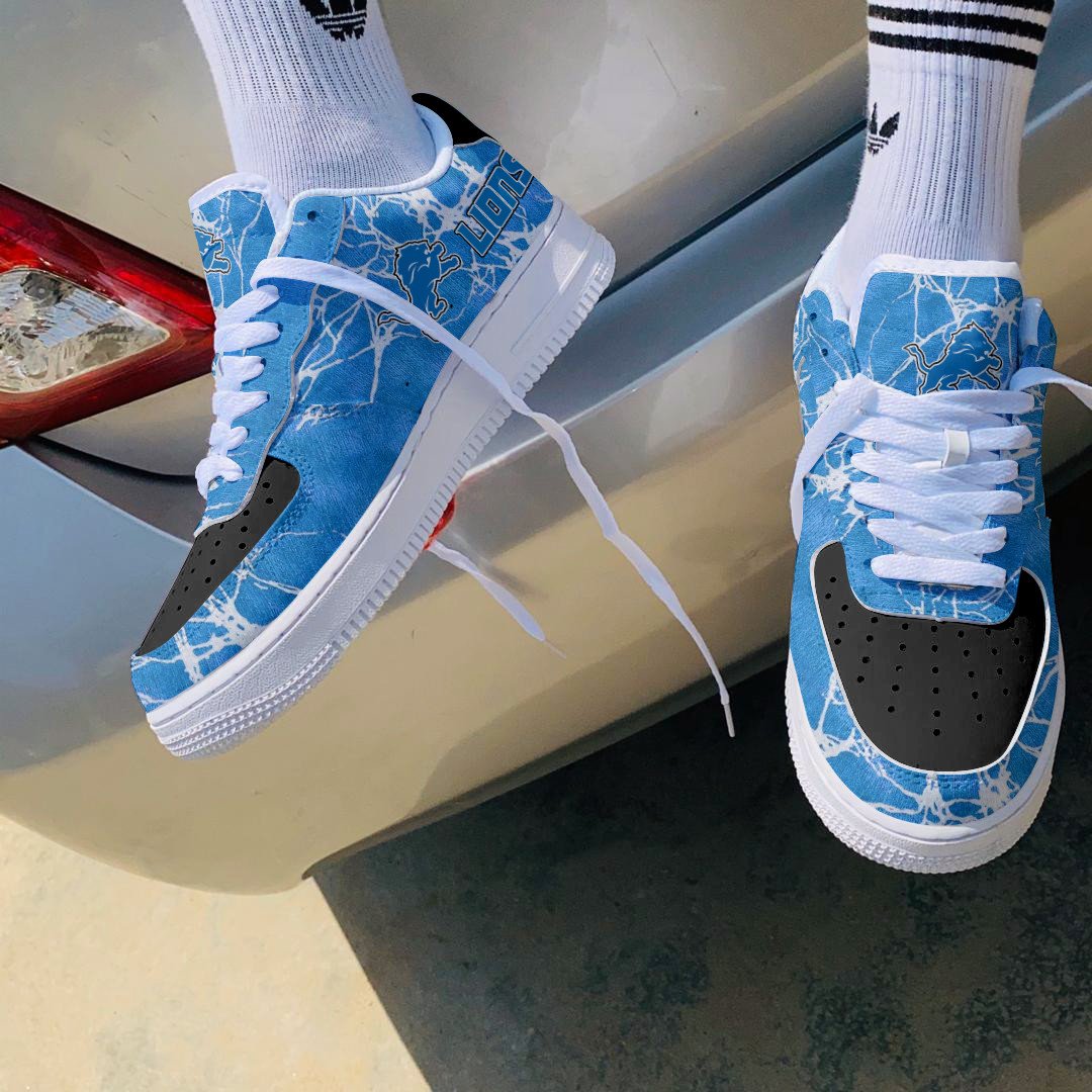 Ideafootwear Detroit Lions NFL Air Low-Top Sneakers Shoes For Men And Women