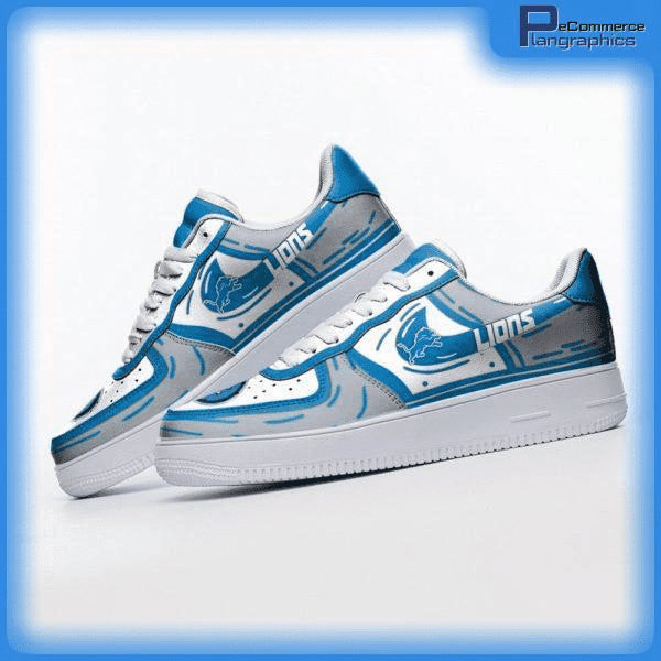 Ideafootwear Detroit Lions NFL Air Low-Top Sneakers Shoes For Men And Women