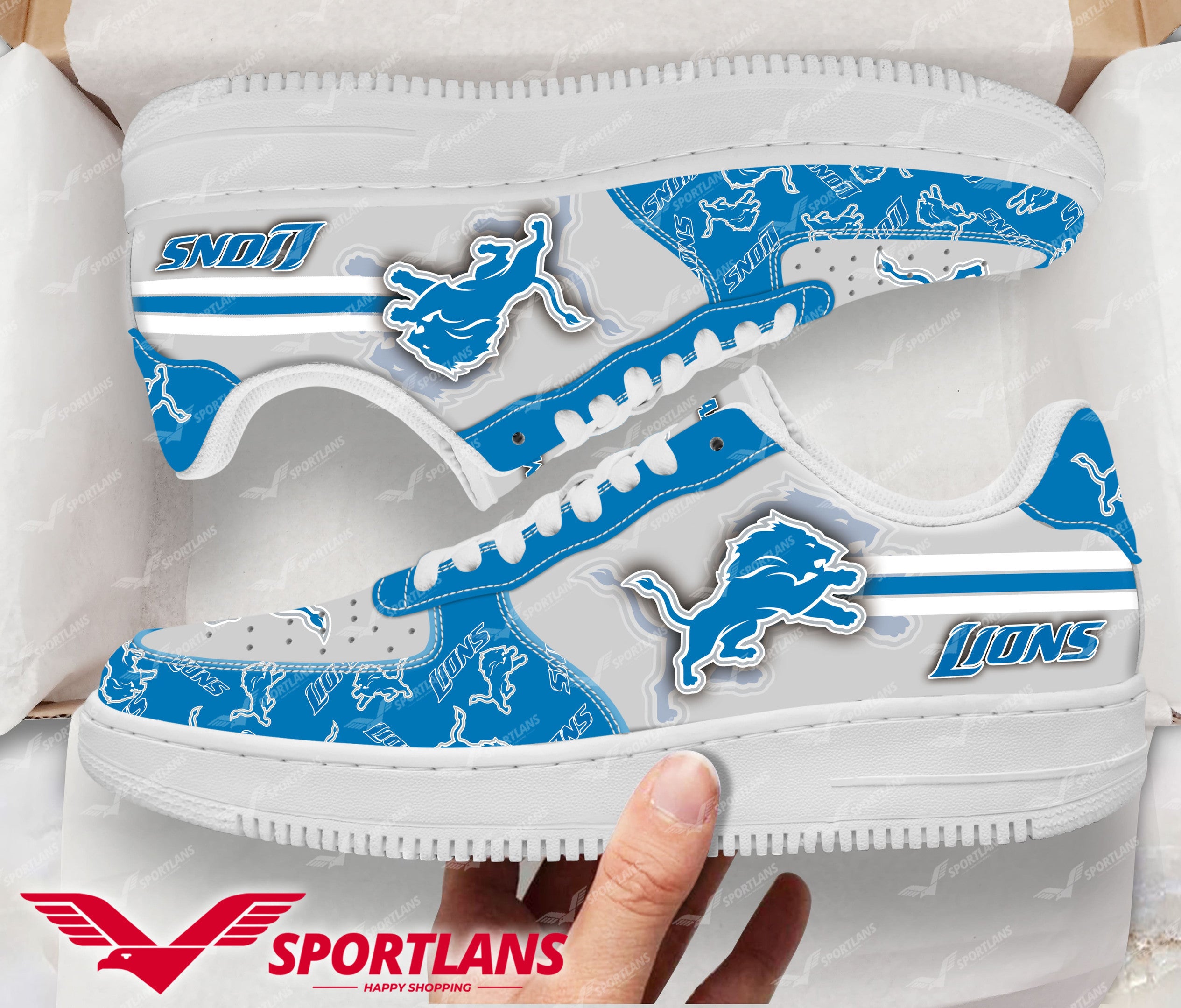 Ideafootwear Detroit Lions NFL Air Low-Top Sneakers Shoes For Men And Women