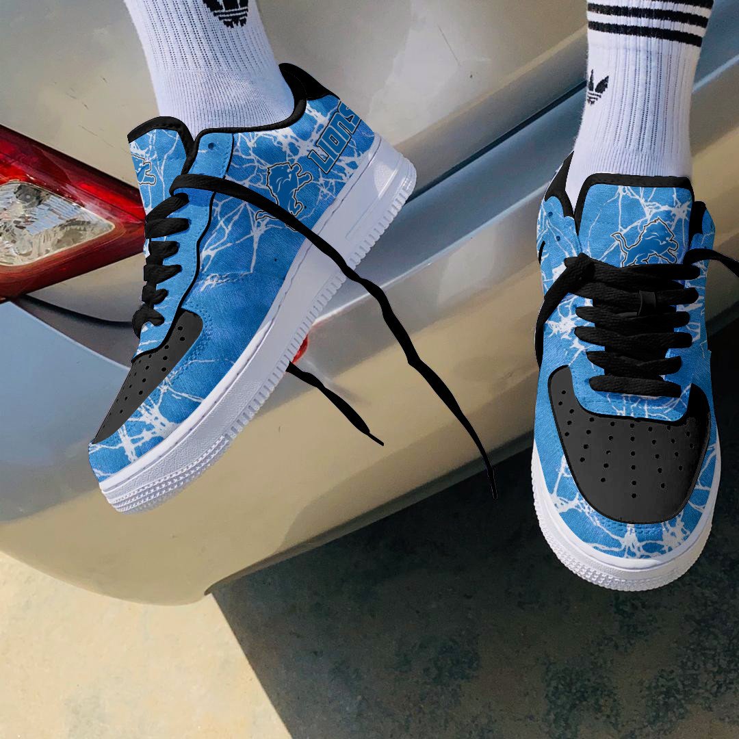 Ideafootwear Detroit Lions NFL Air Low-Top Sneakers Shoes For Men And Women