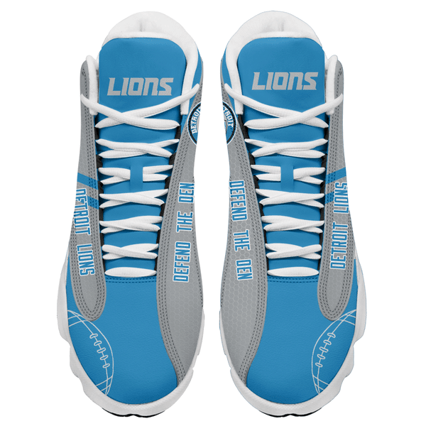 Ideafootwear Detroit Lions NFL AJ13 Sneakers Shoes For Men And Women