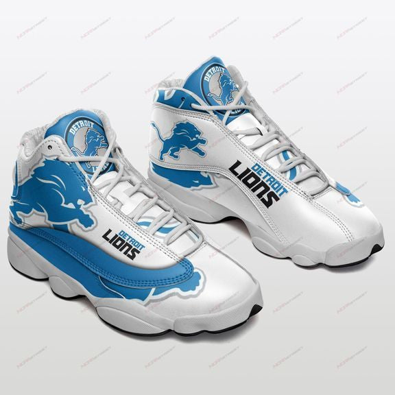 Ideafootwear Detroit Lions NFL AJ13 Sneakers Shoes For Men And Women