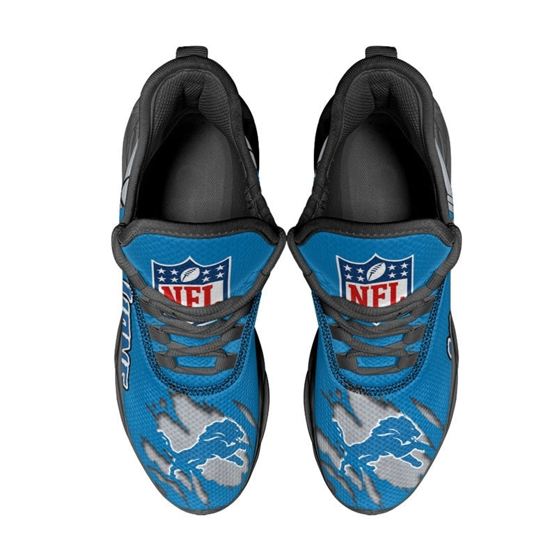 Ideafootwear Detroit Lions NFL Max Soul Shoes Sneakers For Men And Women
