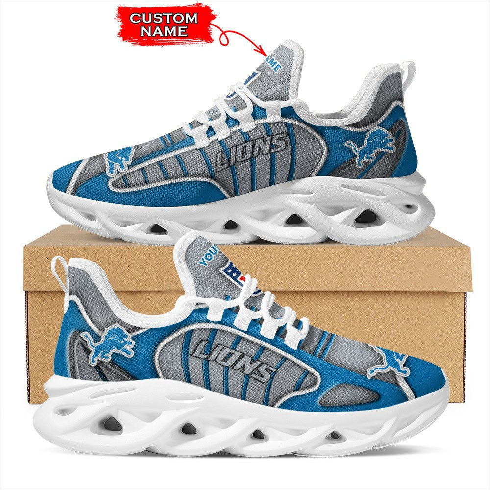 Ideafootwear Detroit Lions NFL Max Soul Shoes Sneakers For Men And Women