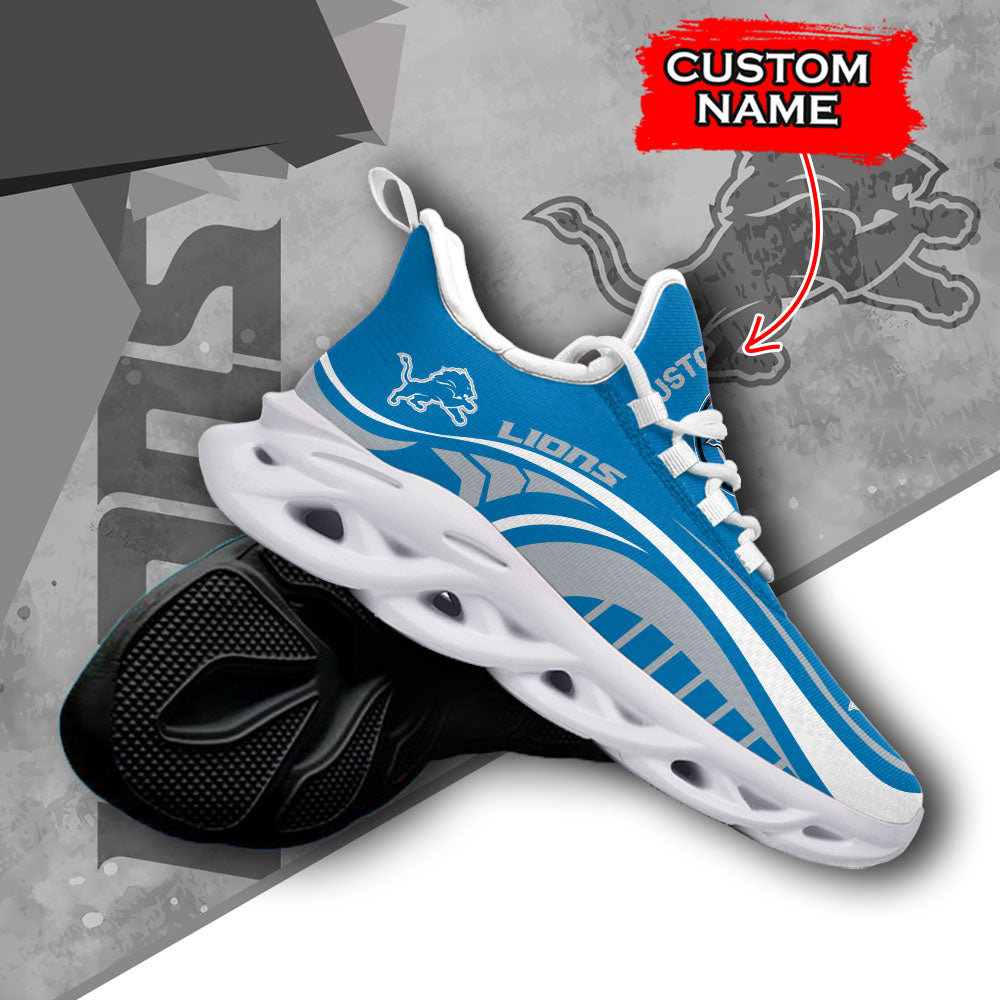 Ideafootwear Detroit Lions NFL Max Soul Shoes Sneakers For Men And Women