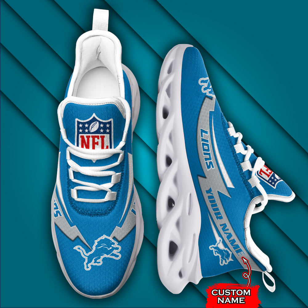 Ideafootwear Detroit Lions NFL Max Soul Shoes Sneakers For Men And Women