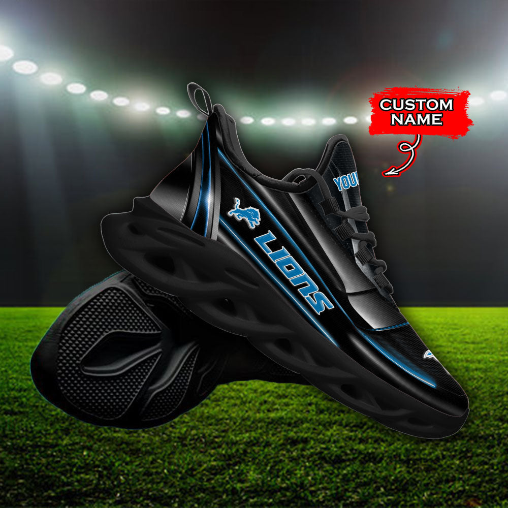Ideafootwear Detroit Lions NFL Max Soul Shoes Sneakers For Men And Women