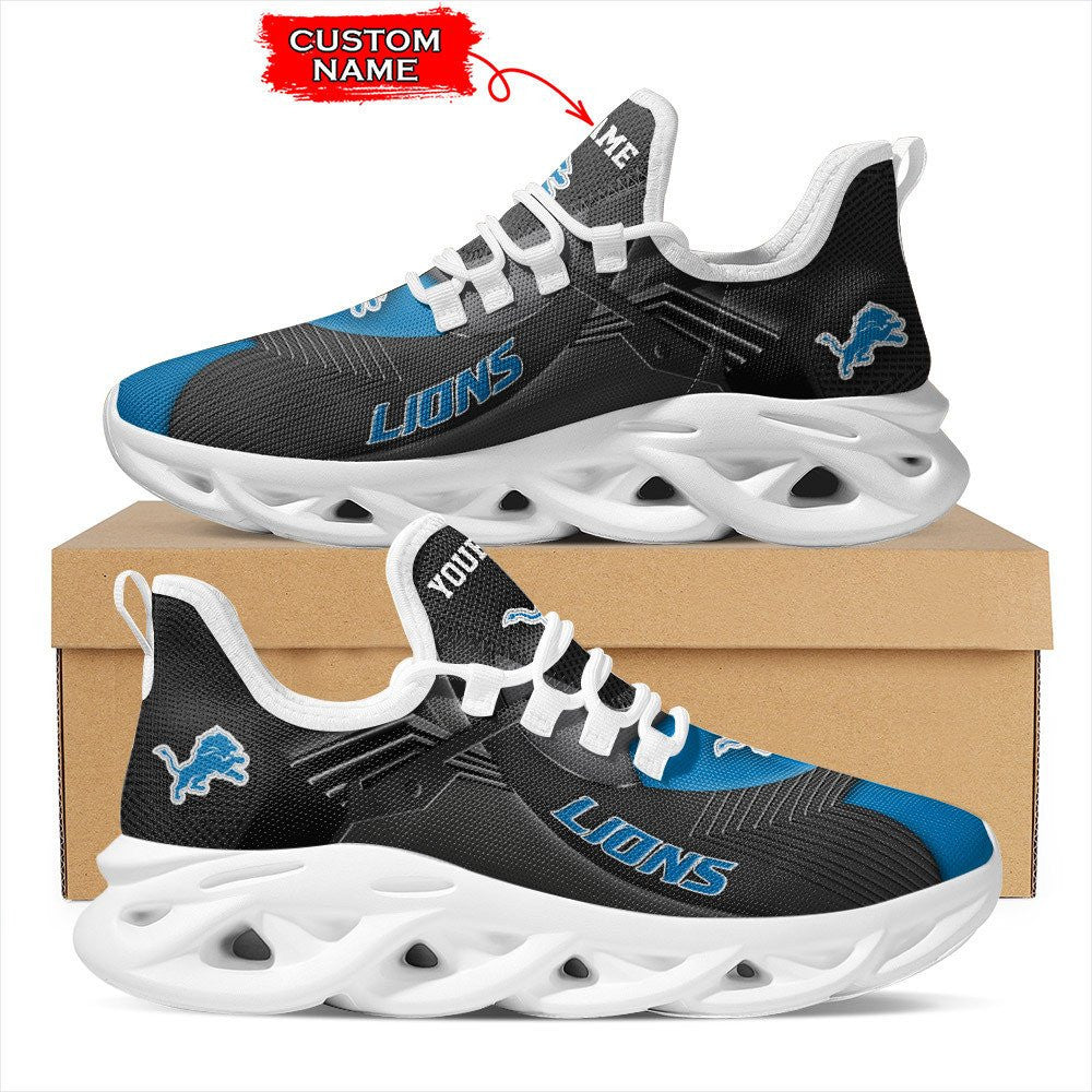 Ideafootwear Detroit Lions NFL Max Soul Shoes Sneakers For Men And Women