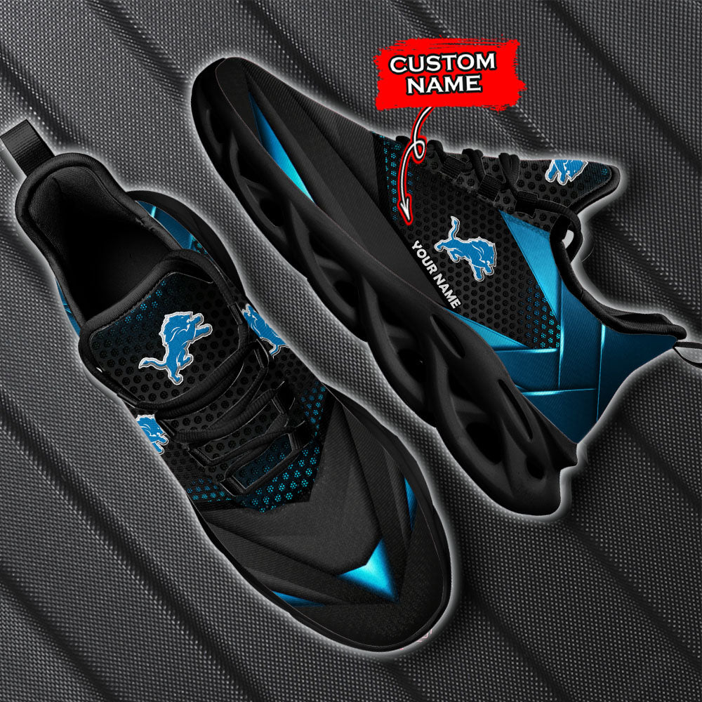 Ideafootwear Detroit Lions NFL Max Soul Shoes Sneakers For Men And Women