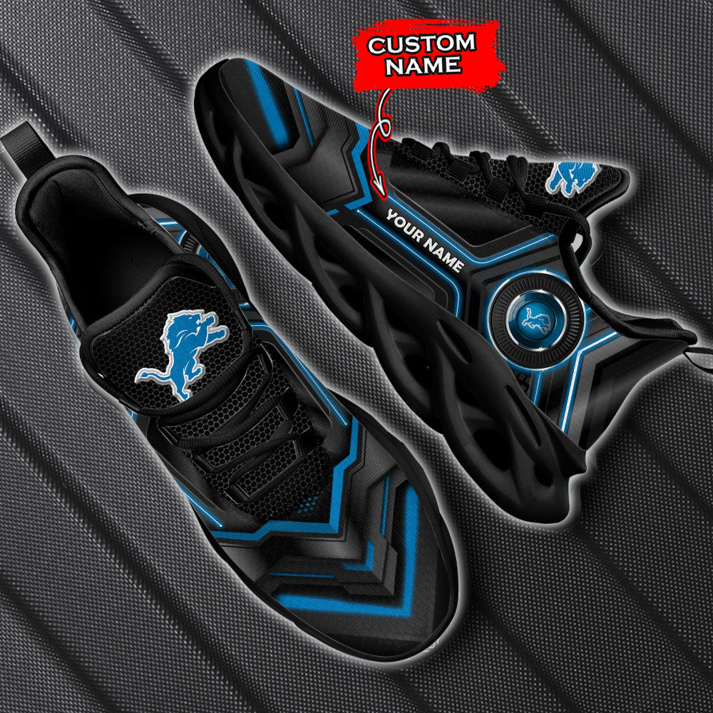 Ideafootwear Detroit Lions NFL Max Soul Shoes Sneakers For Men And Women