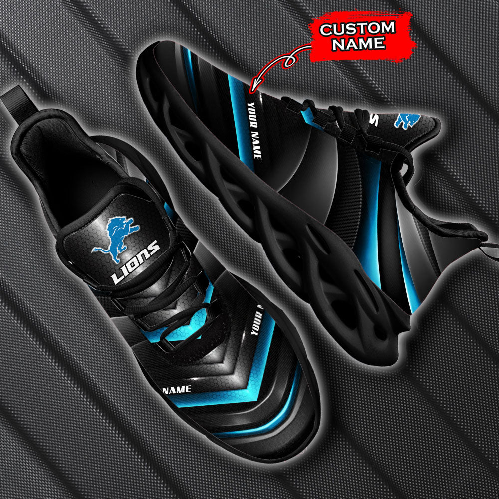 Ideafootwear Detroit Lions NFL Max Soul Shoes Sneakers For Men And Women