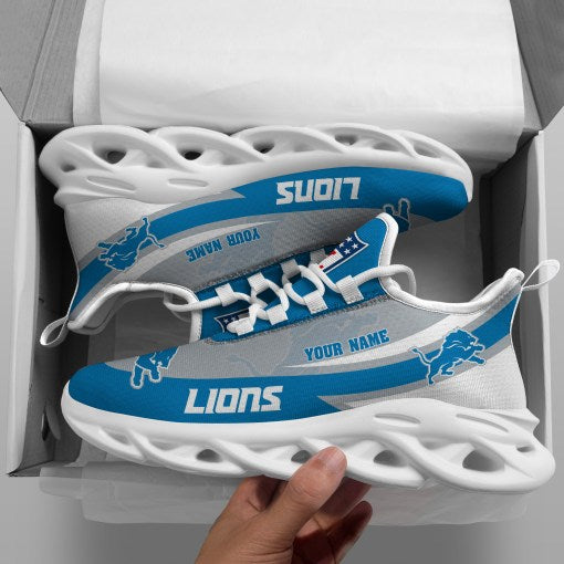 Ideafootwear Detroit Lions NFL Max Soul Shoes Sneakers For Men And Women