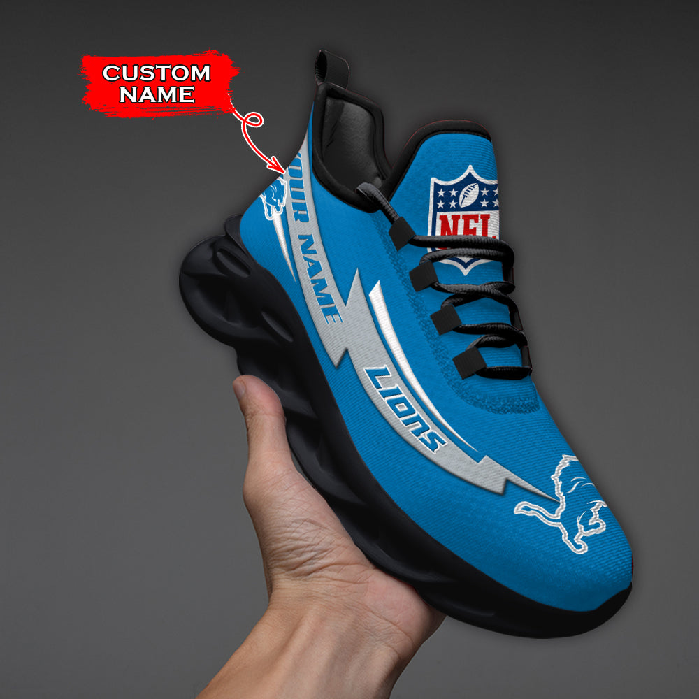 Ideafootwear Detroit Lions NFL Max Soul Shoes Sneakers For Men And Women