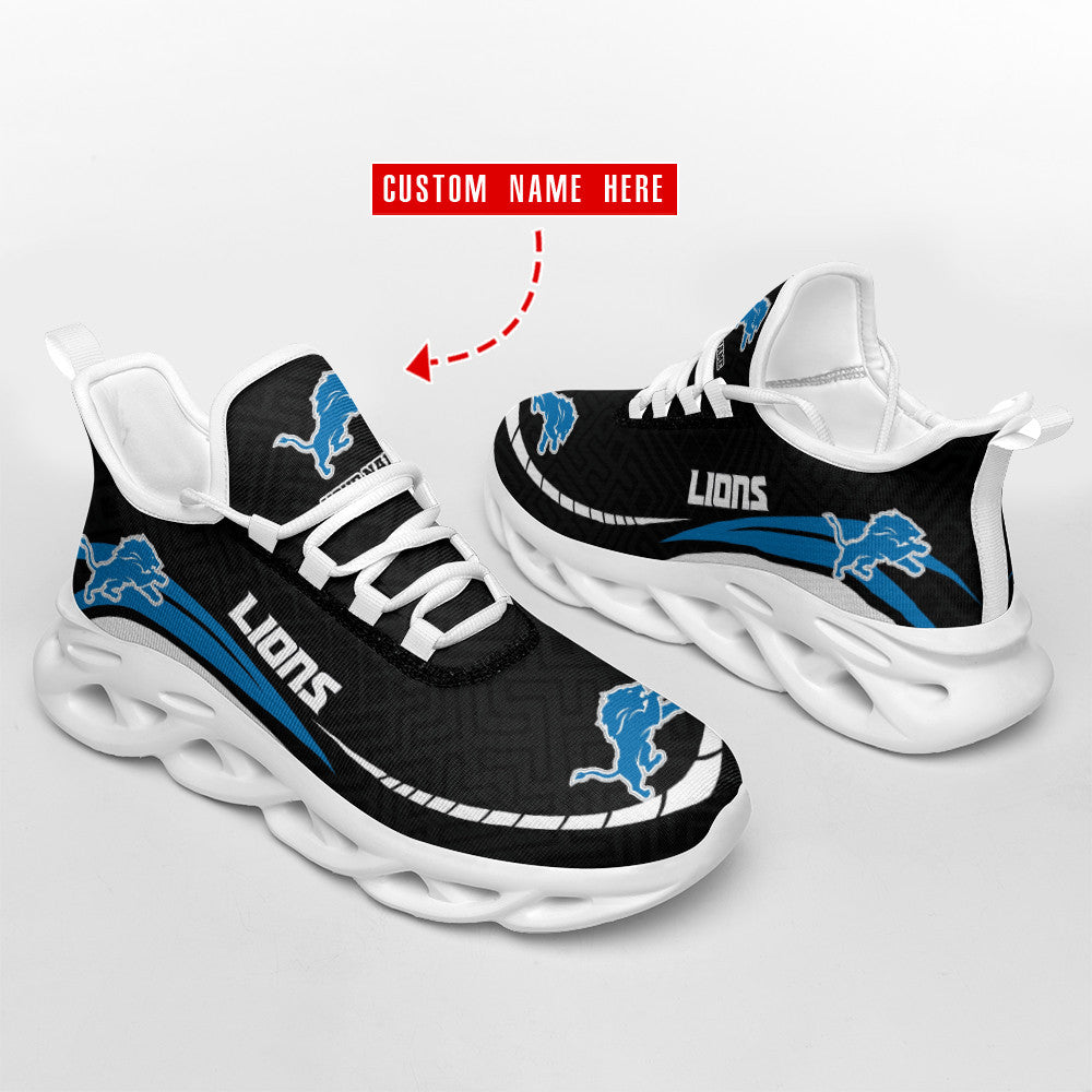 Ideafootwear Detroit Lions NFL Max Soul Shoes Sneakers For Men And Women