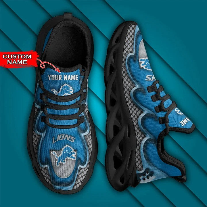 Ideafootwear Detroit Lions NFL Max Soul Shoes Sneakers For Men And Women
