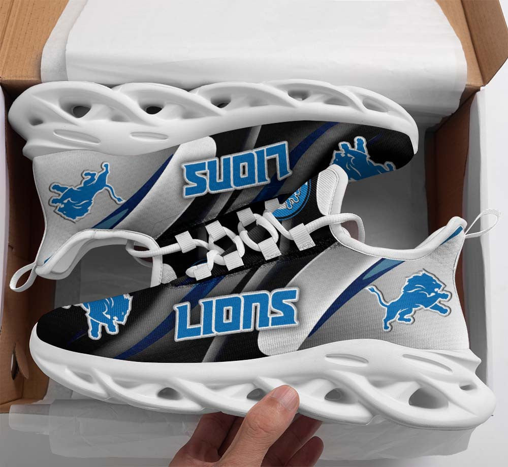 Ideafootwear Detroit Lions NFL Max Soul Shoes Sneakers For Men And Women