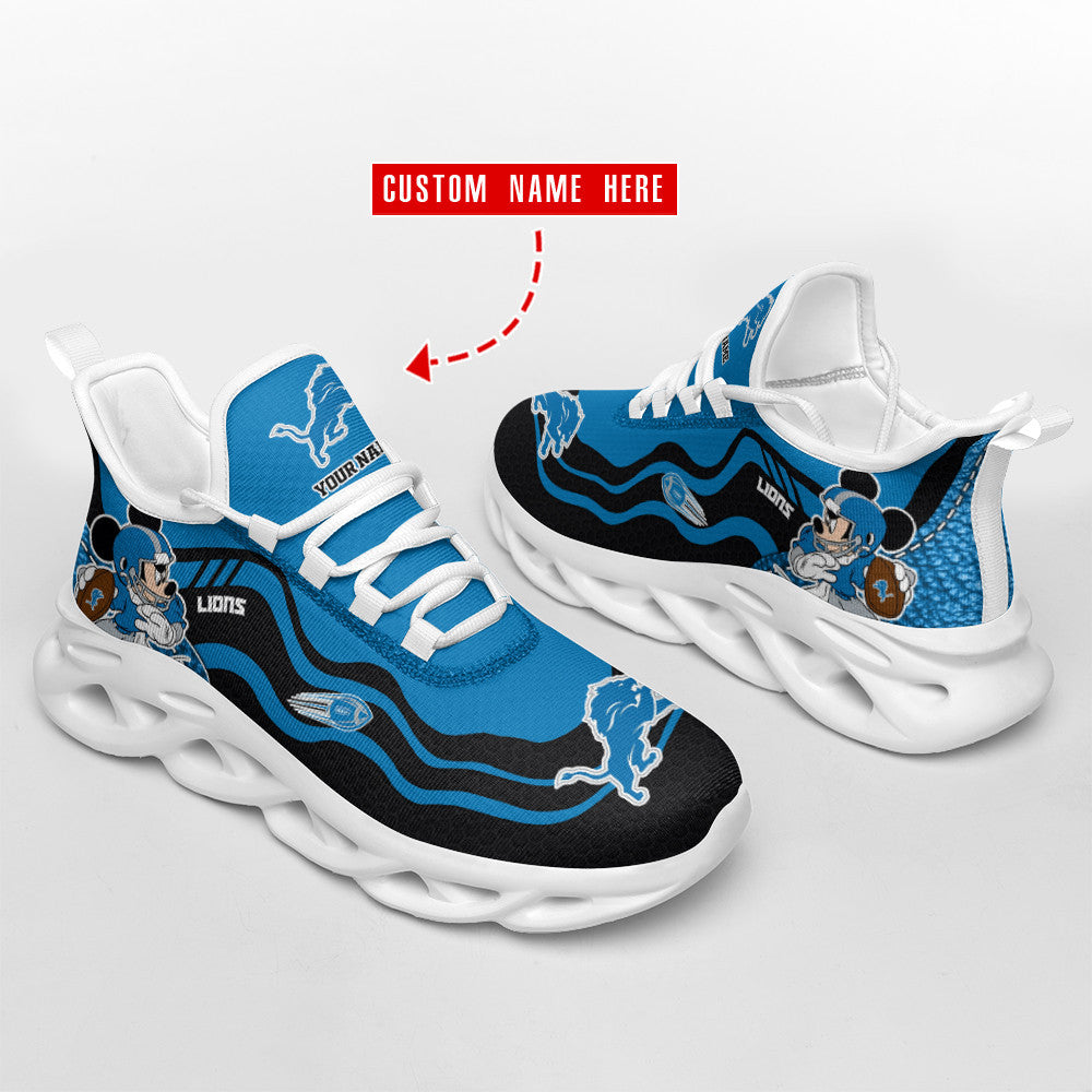 Ideafootwear Detroit Lions NFL Max Soul Shoes Sneakers For Men And Women