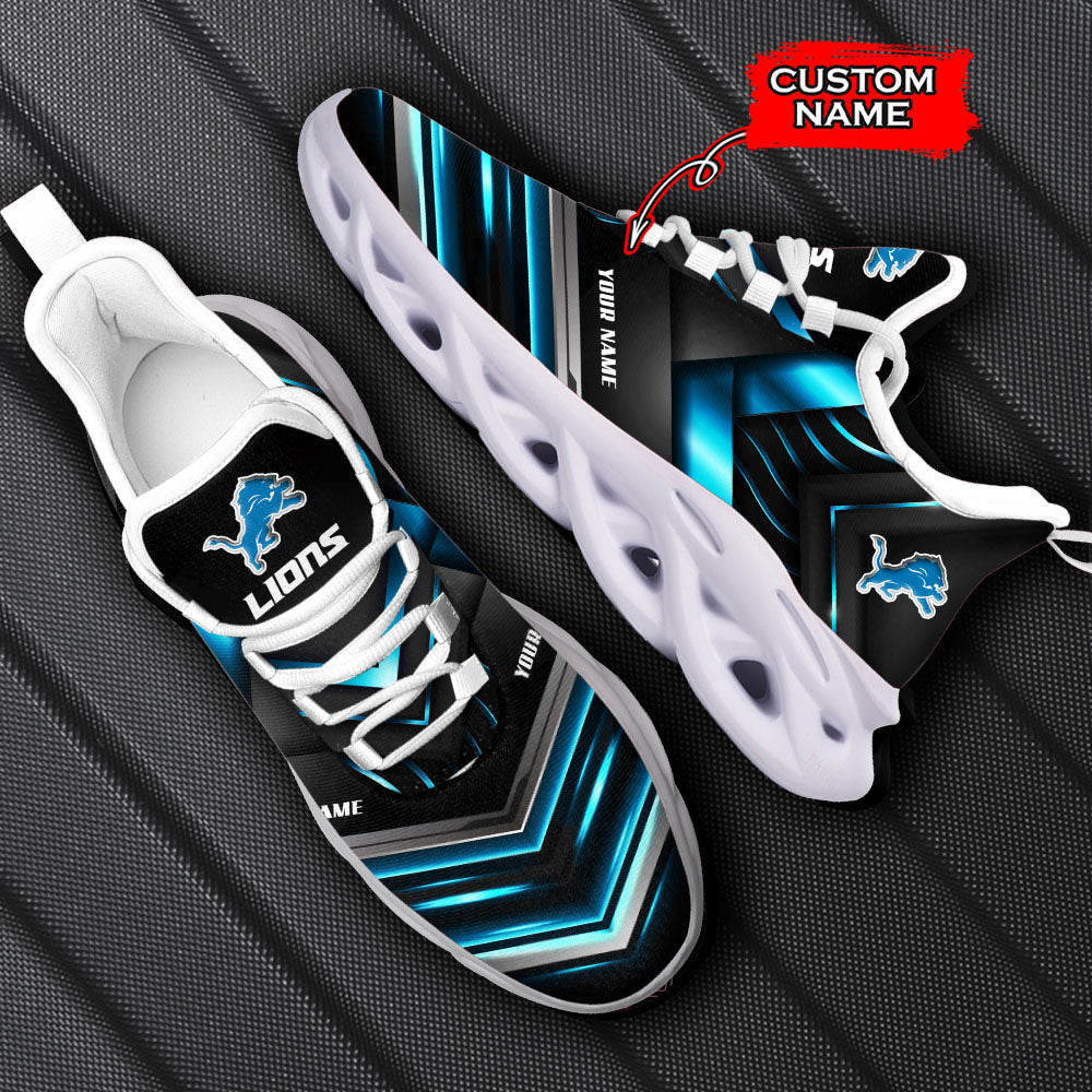 Ideafootwear Detroit Lions NFL Max Soul Shoes Sneakers For Men And Women
