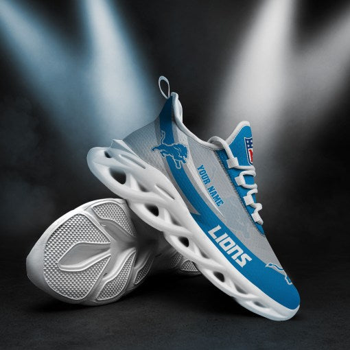 Ideafootwear Detroit Lions NFL Max Soul Shoes Sneakers For Men And Women