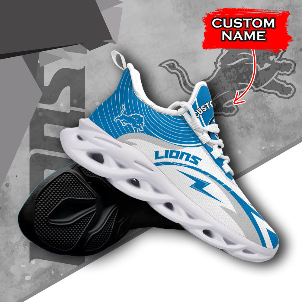 Ideafootwear Detroit Lions NFL Max Soul Shoes Sneakers For Men And Women