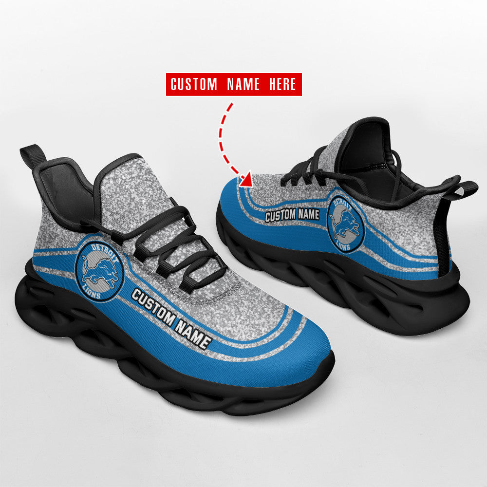 Ideafootwear Detroit Lions NFL Max Soul Shoes Sneakers For Men And Women
