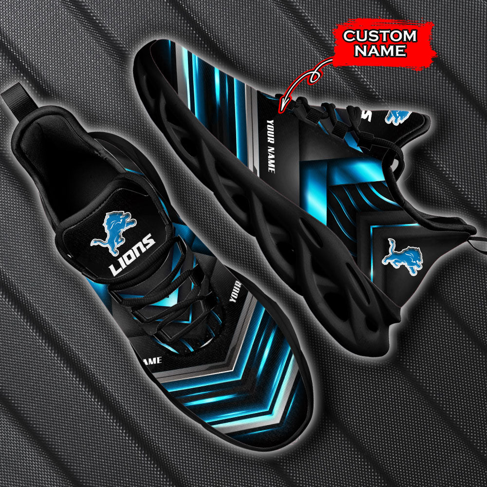 Ideafootwear Detroit Lions NFL Max Soul Shoes Sneakers For Men And Women