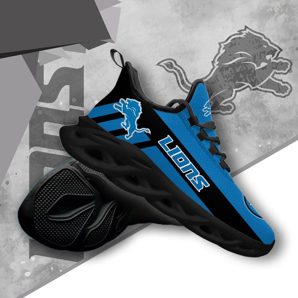 Ideafootwear Detroit Lions NFL Max Soul Shoes Sneakers For Men And Women