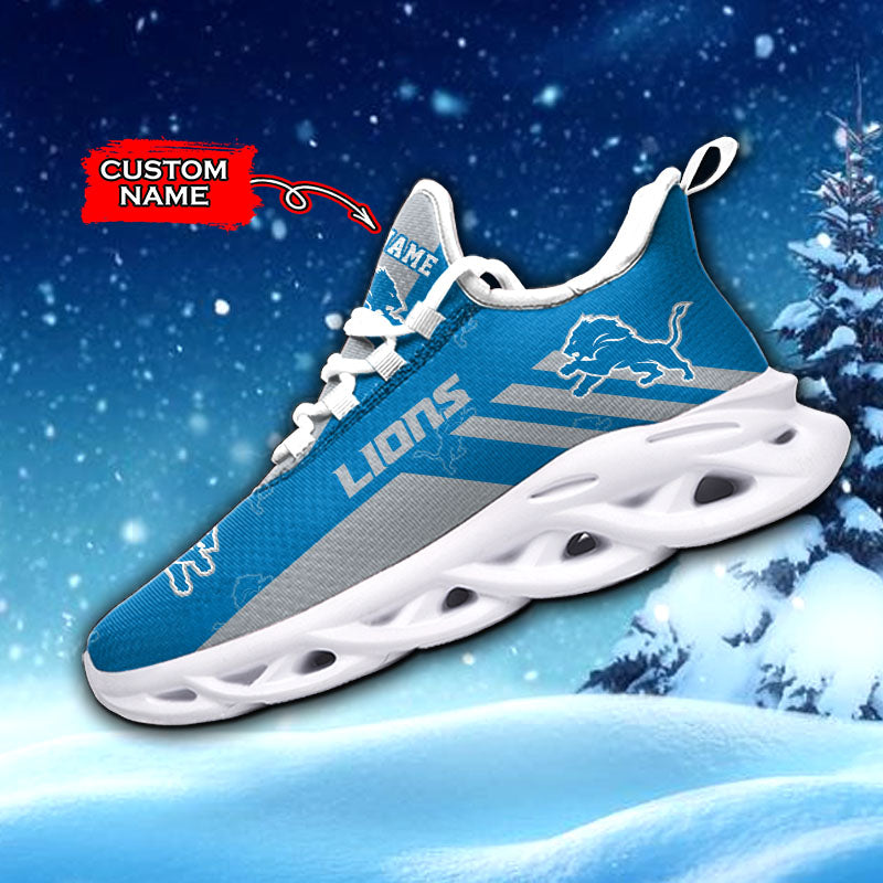 Ideafootwear Detroit Lions NFL Max Soul Shoes Sneakers For Men And Women
