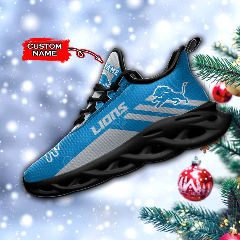 Ideafootwear Detroit Lions NFL Max Soul Shoes Sneakers For Men And Women