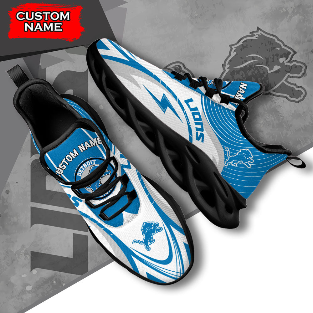 Ideafootwear Detroit Lions NFL Max Soul Shoes Sneakers For Men And Women