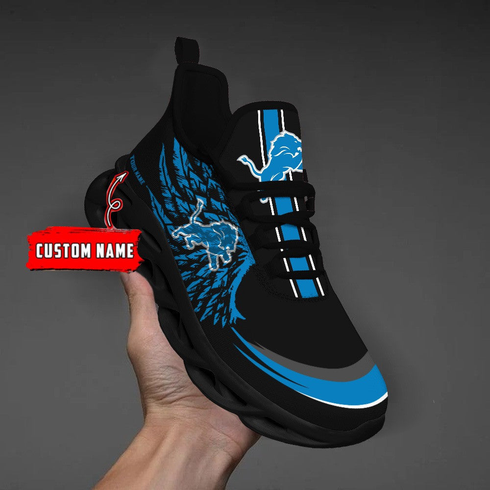 Ideafootwear Detroit Lions NFL Max Soul Shoes Sneakers For Men And Women