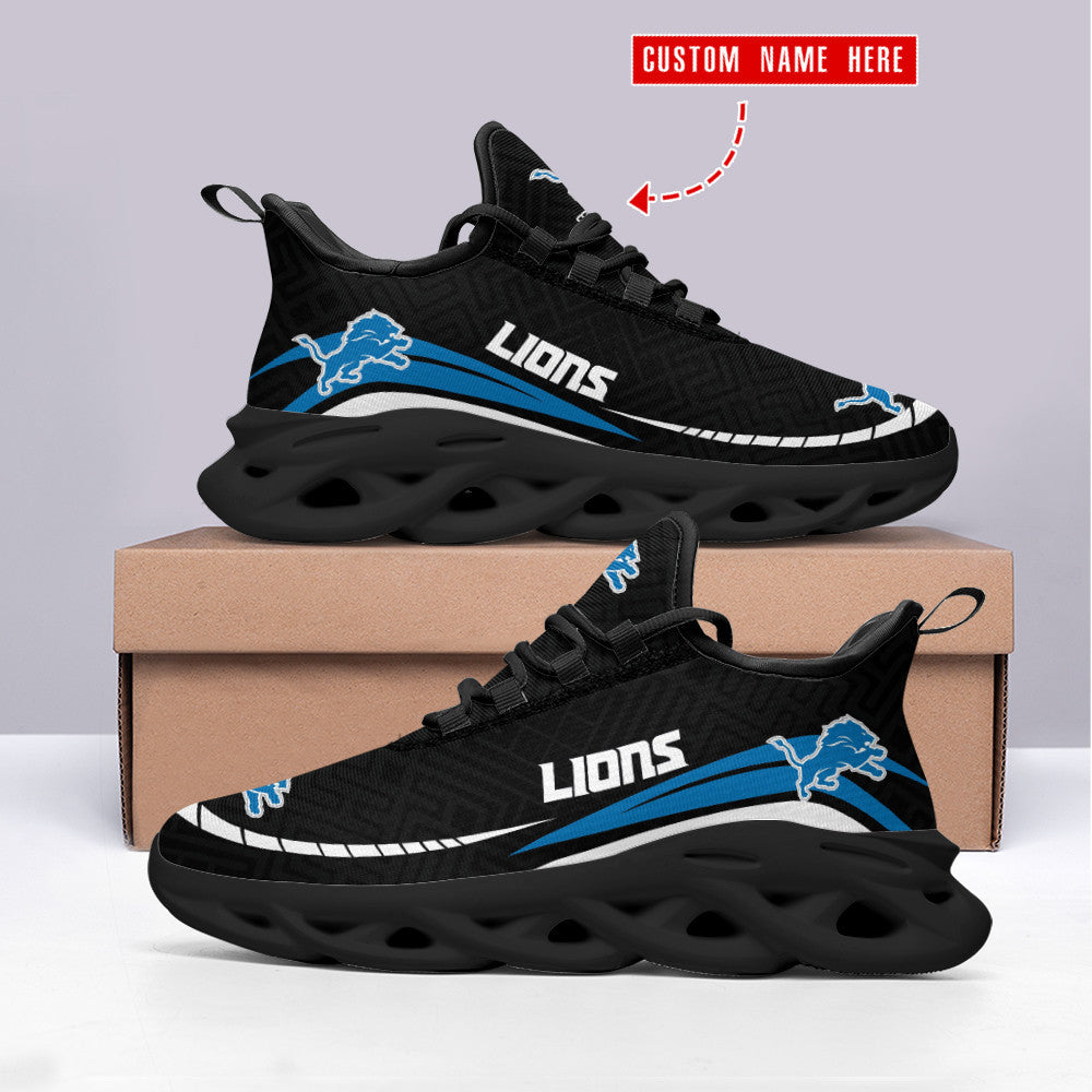 Ideafootwear Detroit Lions NFL Max Soul Shoes Sneakers For Men And Women