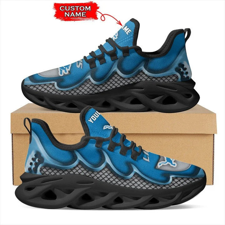 Ideafootwear Detroit Lions NFL Max Soul Shoes Sneakers For Men And Women